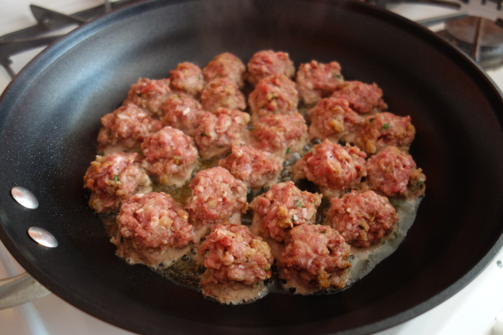 keeping it real food duck meatballs cooking