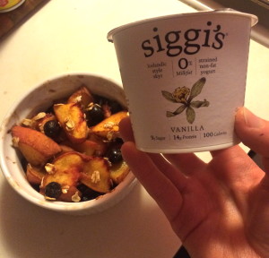 Ginger Peach and Siggi's