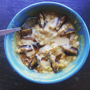 pumpkin oats with fig 