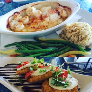 fried green tomato caprese