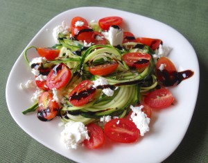 zoodle caprese salad