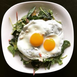 Breakfast Salad with Eggs