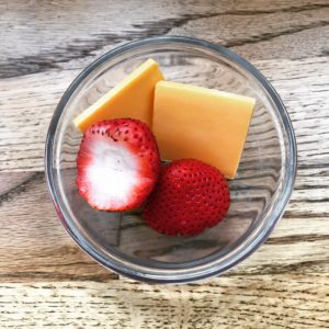 cheddar-strawberry-snack