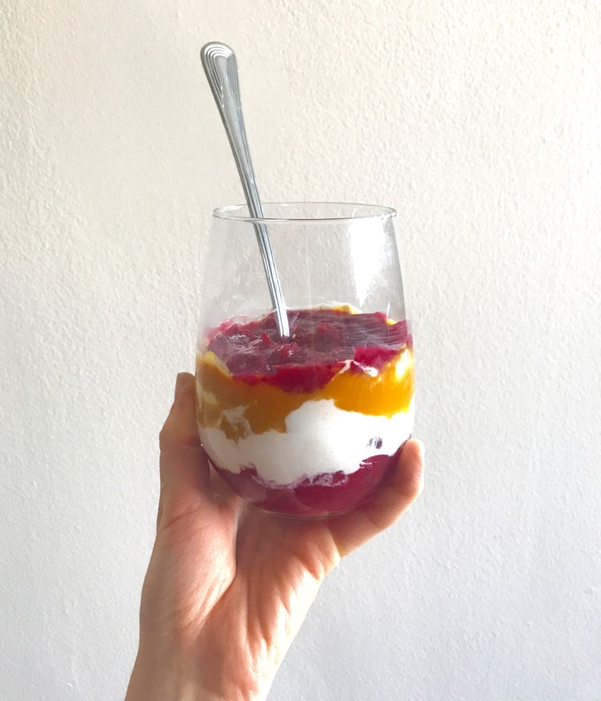 Pumpkin Cranberry Yogurt Parfait