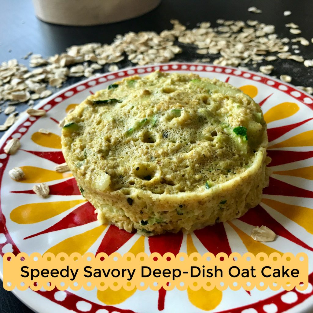 SavoryDeepDishOatPancake 1024x1024 - Speedy Savory Deep-Dish Oat Pancake