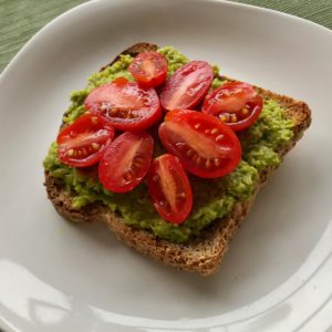 Pea pesto toast