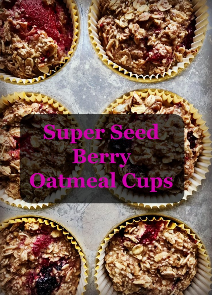BeeryOatCupsPin 739x1024 - Meal Prep Must-Try: Super Seed Berry Oatmeal Cups