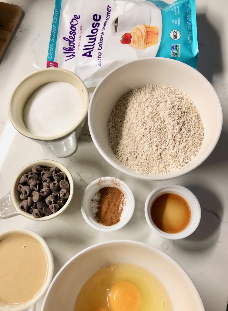 CookieIngredientsMiseEnPlace 752x1024 - Gluten-Free Tahini Oat Flour Chocolate Chip Cookies